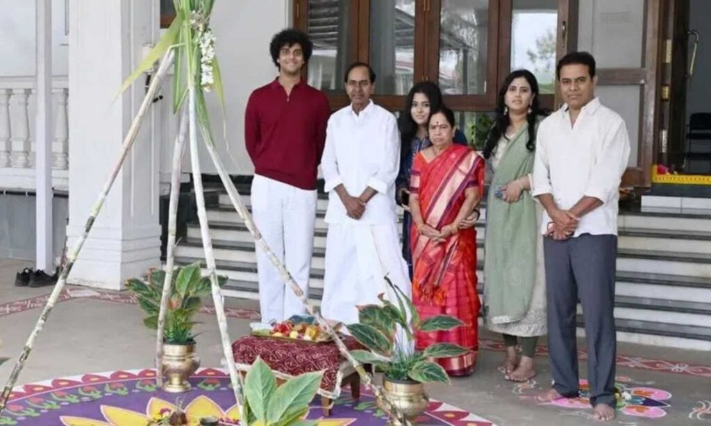 BRS chief KCR Sankranthi celebrations at Erravelli