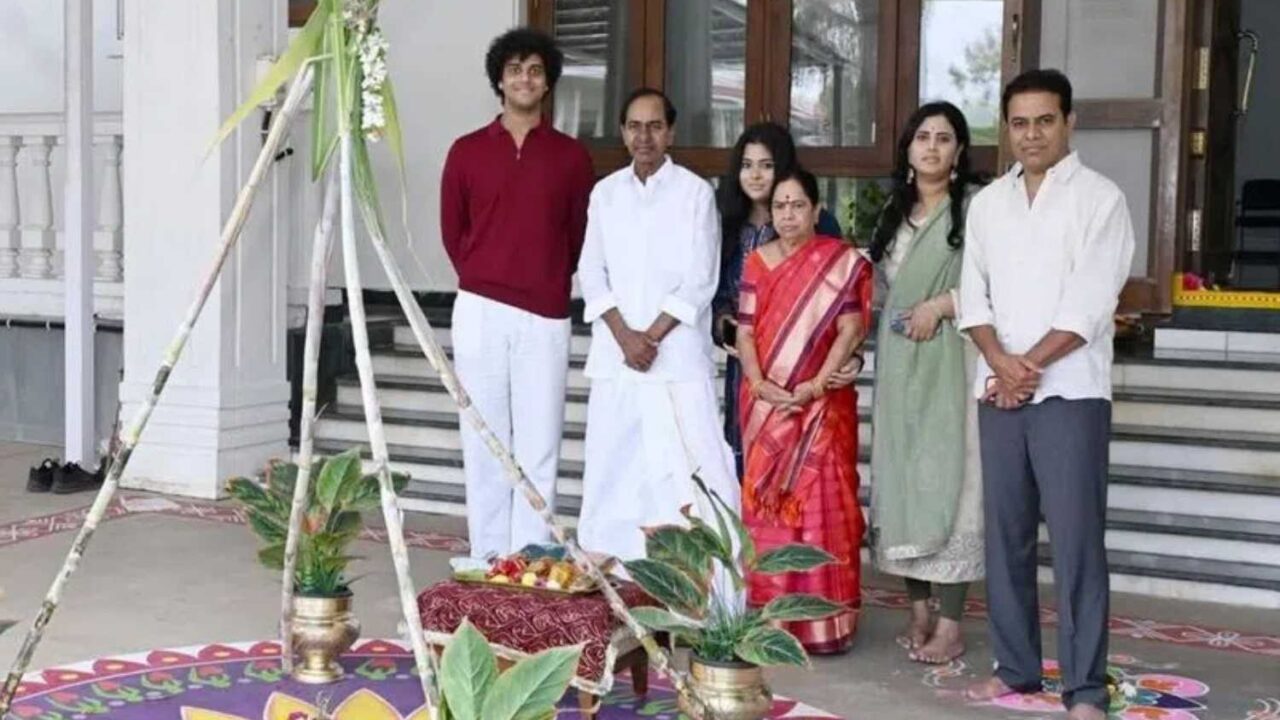 BRS chief KCR Sankranthi celebrations at Erravelli