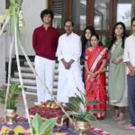 BRS chief KCR Sankranthi celebrations at Erravelli