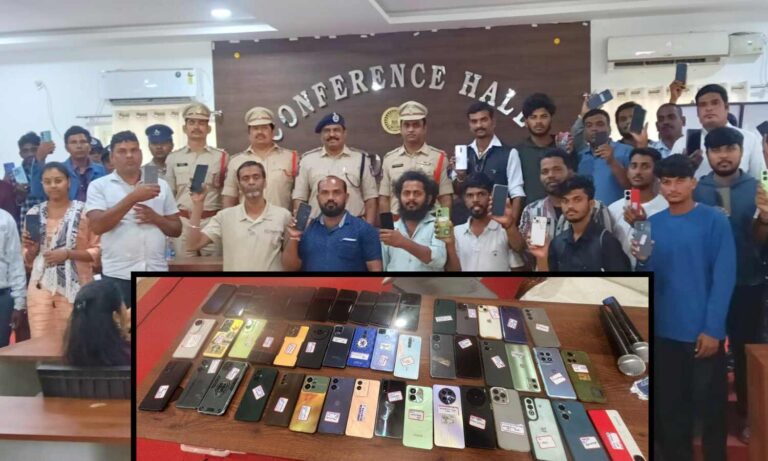 Pet Bashirabad police recover lost mobiles worth ₹17 lakh