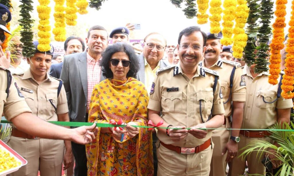 Exhibition police stall inaugurated by CP Sajjanar