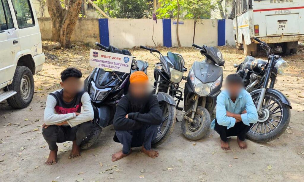 Task Force arrests vehicle theft offenders in Hyderabad