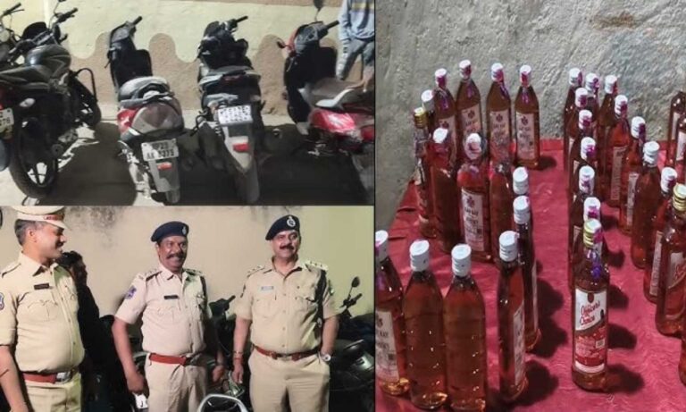 Santoshnagar cordon search yields vehicles, liquor, suspects
