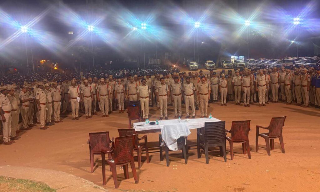 Golconda police mobilization drill held in Hyderabad