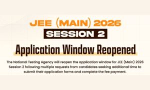JEE Mains registration reopened for session 2