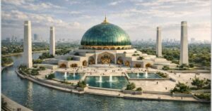 Grand Musi Riverfront mosque celebrates Hyderabad legacy