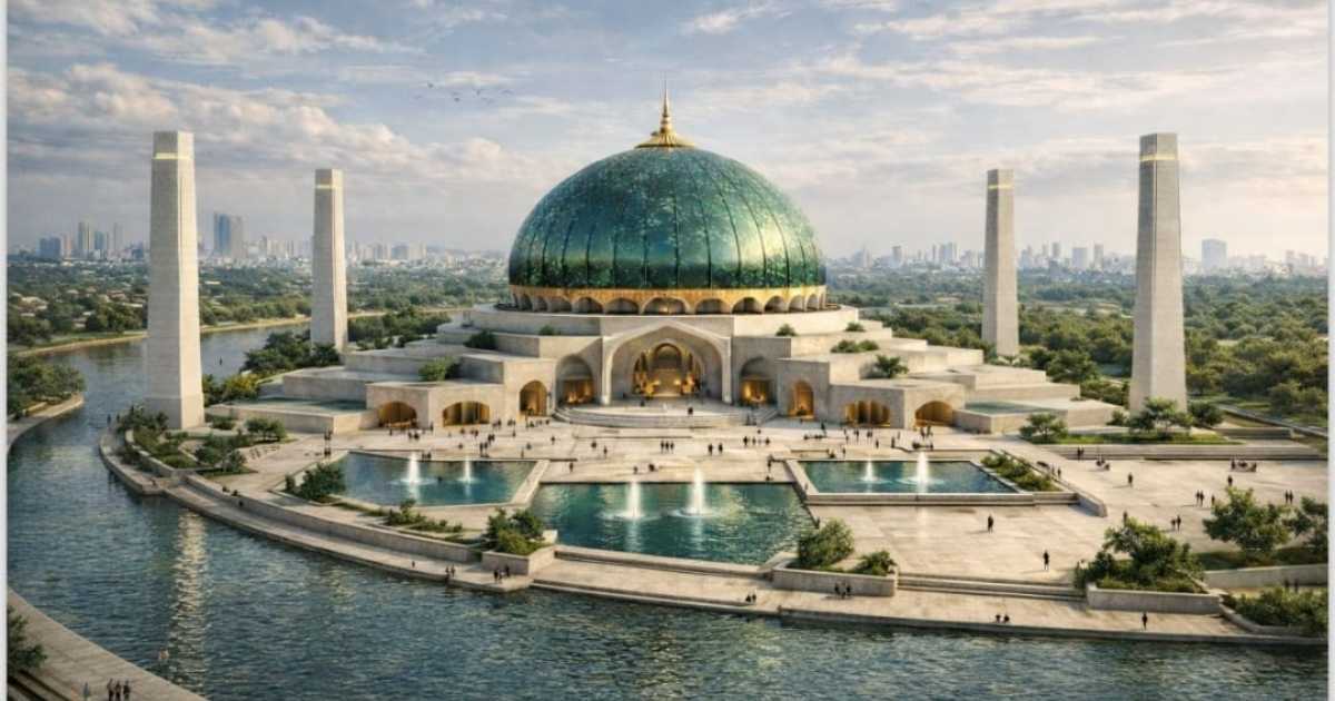Grand Musi Riverfront mosque celebrates Hyderabad legacy