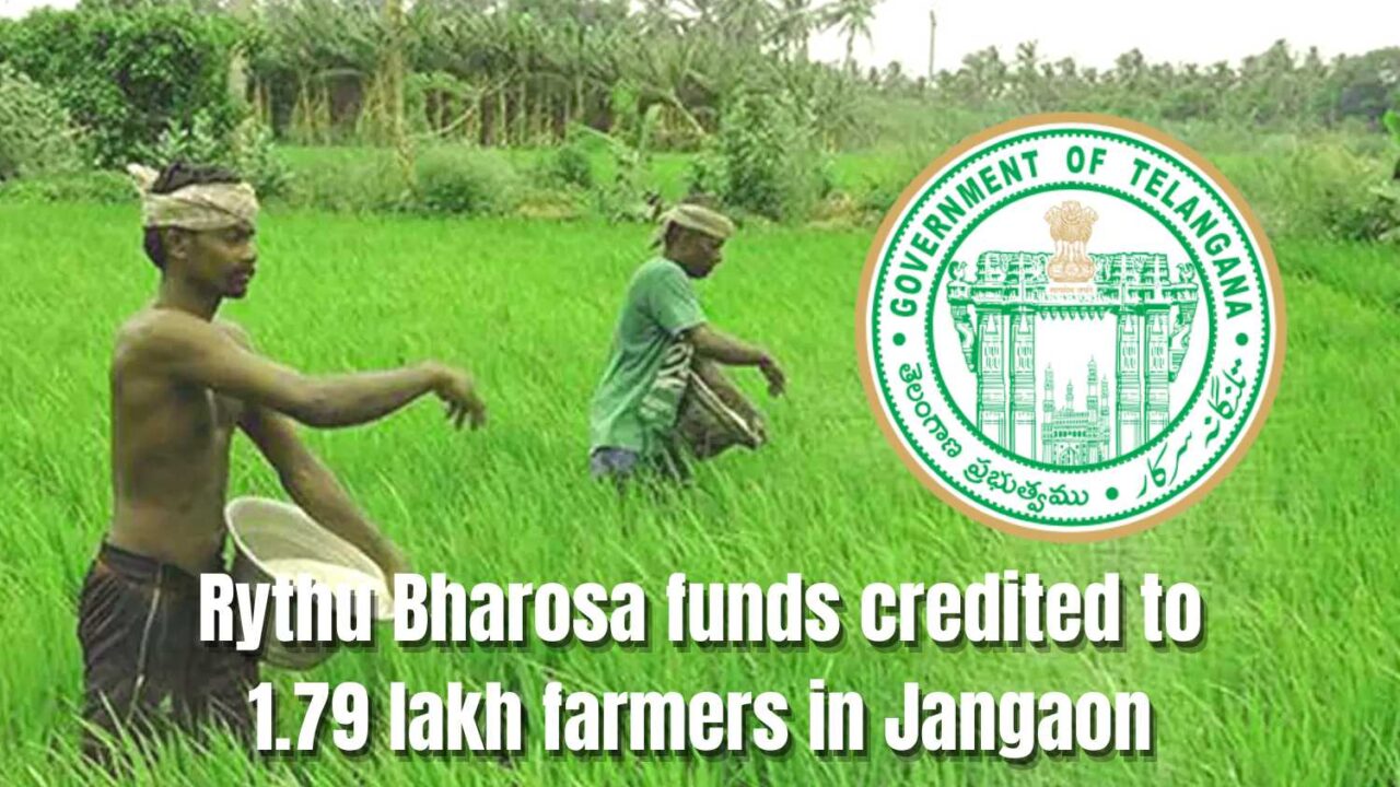Rythu Bharosa funds reach 1.79 lakh farmers