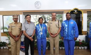 Telangana police constable wins fencing silver