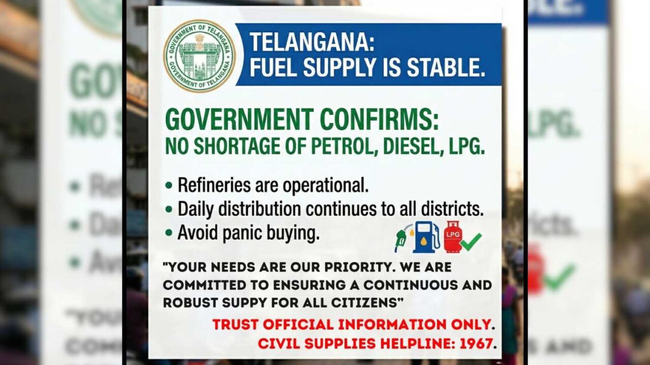 Fuel shortage Telangana denied by government