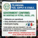 Fuel shortage Telangana denied by government