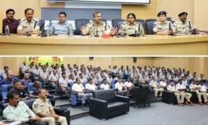 Cyberabad CP interacts with traffic-trained police personnel